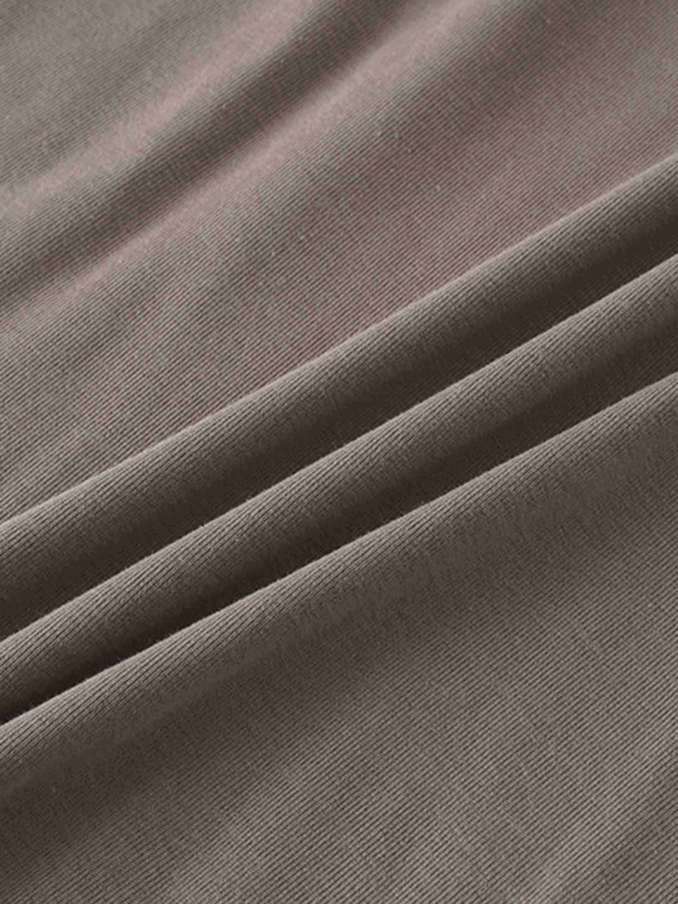 Basic T-Shirt Slip Dress-Olive