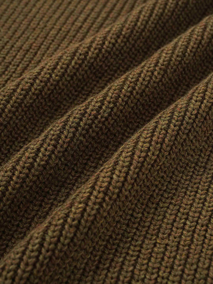 Puff Sleeve Sweater-Olive