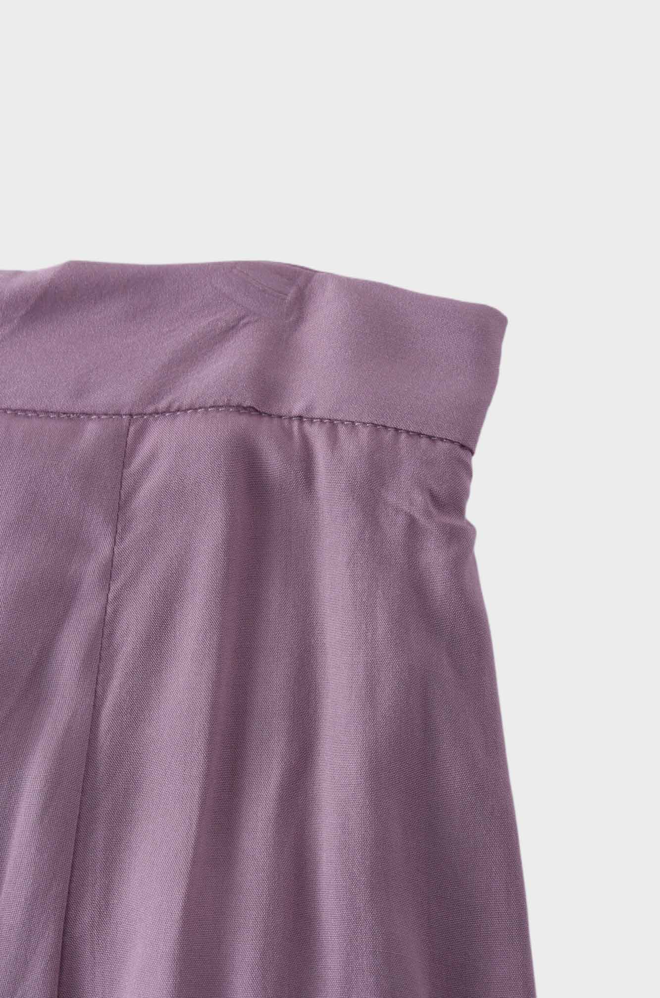 TRUMPET FLARE SKIRT-LILAC