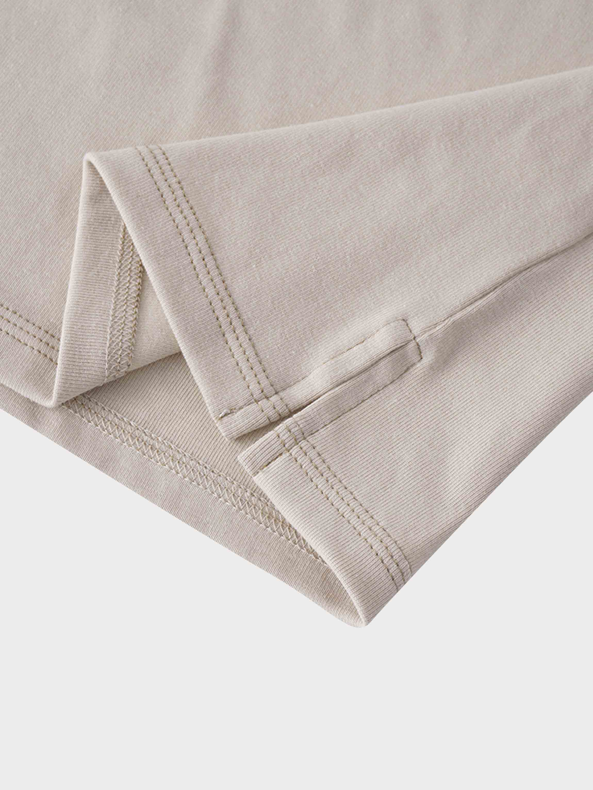 Basic T-Shirt Slip Dress-Tan