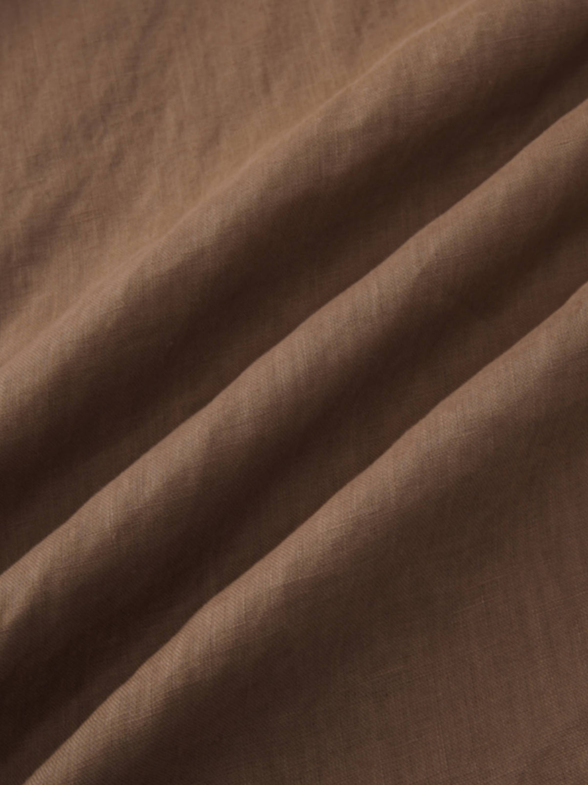 Linen Slip Skirt-Chocolate Brown