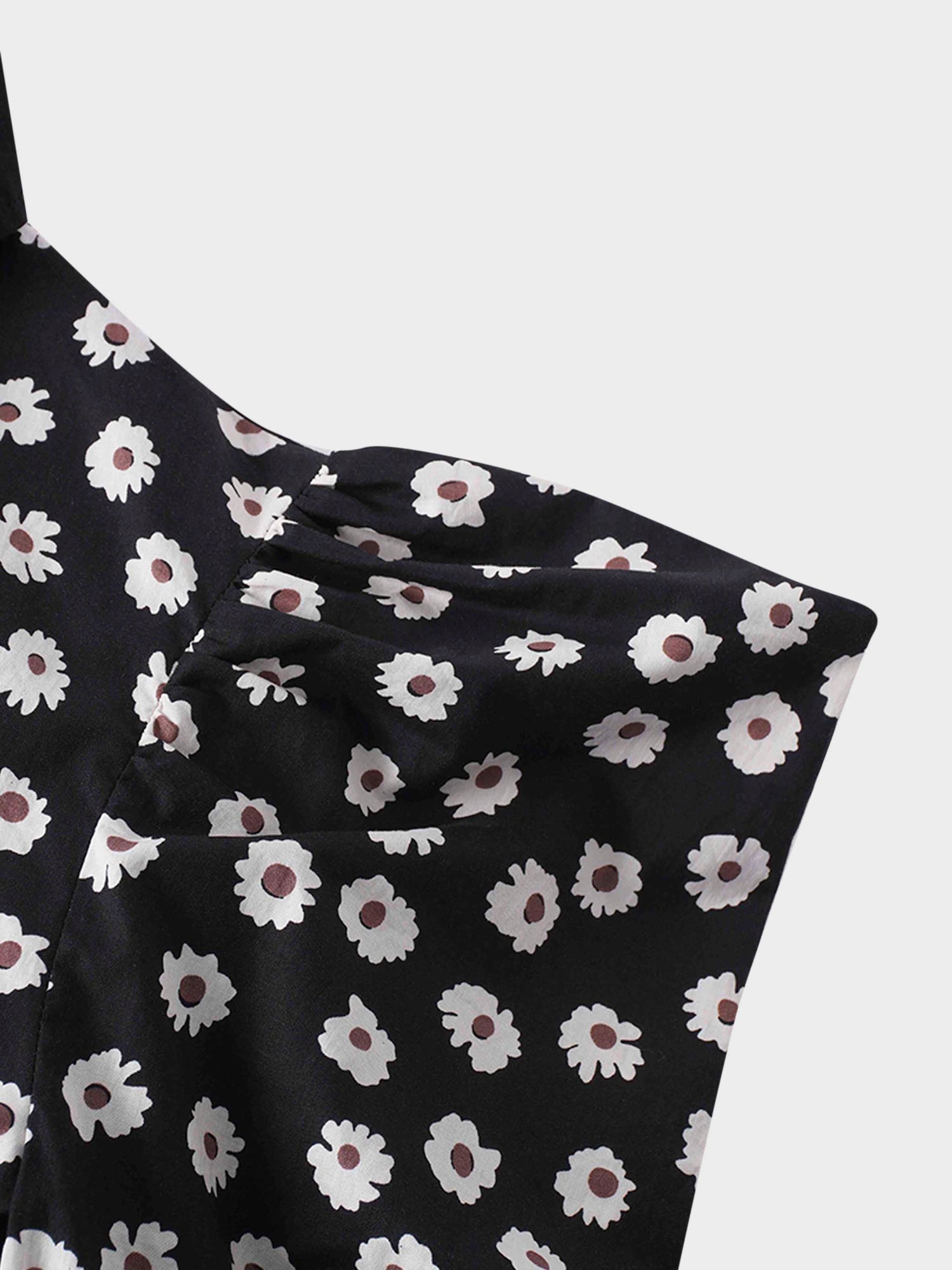 Puff Sleeve Blouse-Flower Poppy