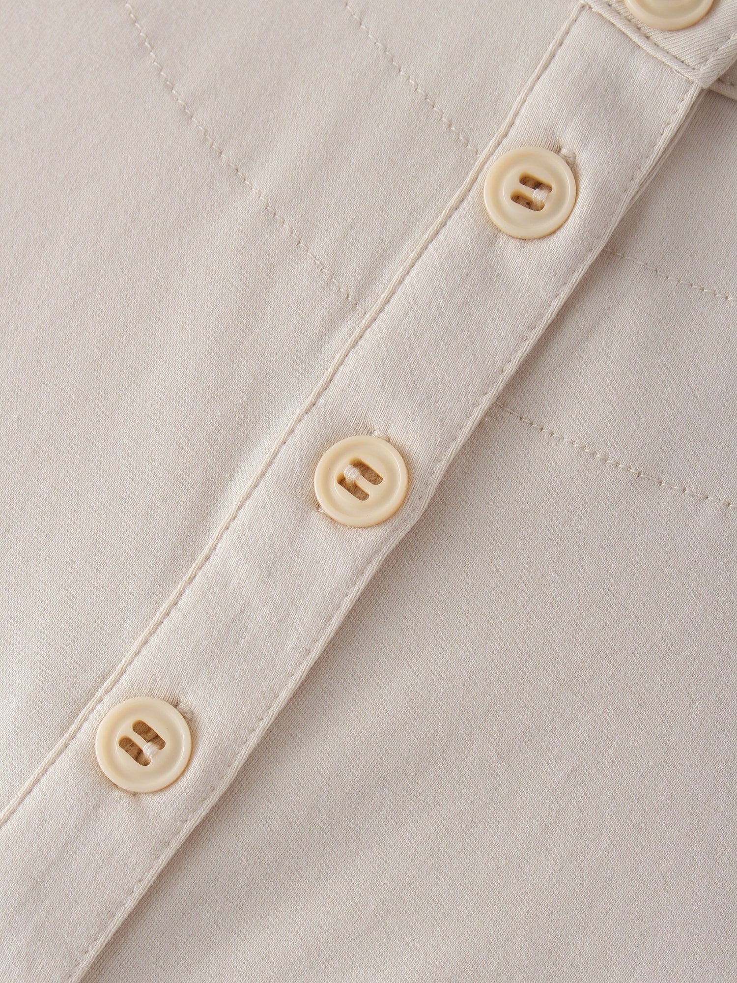 HENLEY DRAWSTRING TEE-TAN