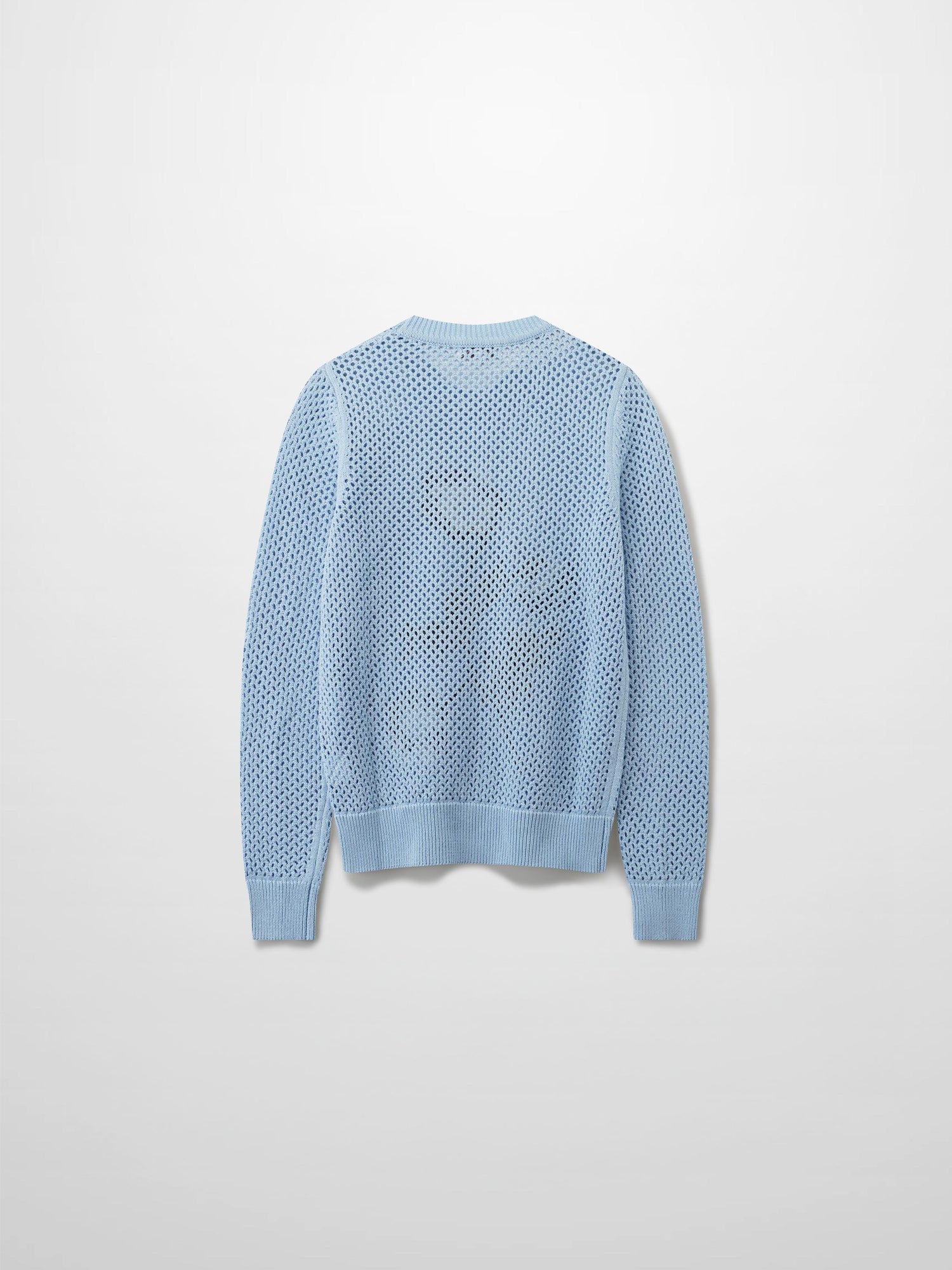 Embroidered Crochet Floral Sweater-Blue Floral