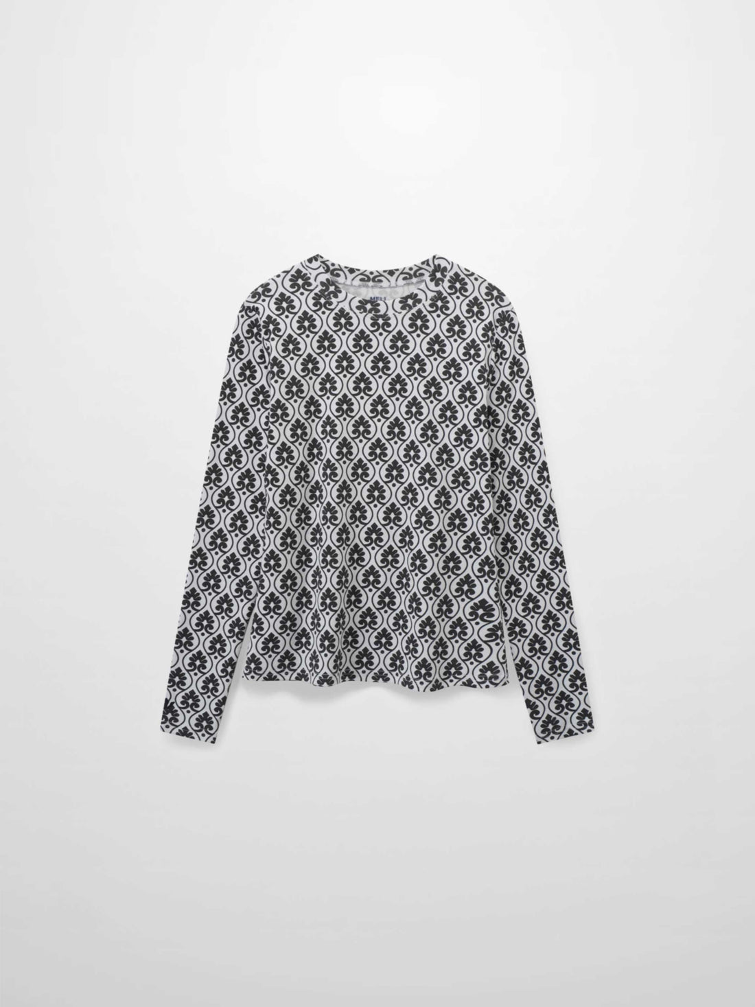 Basic Printed T-shirt-Damask