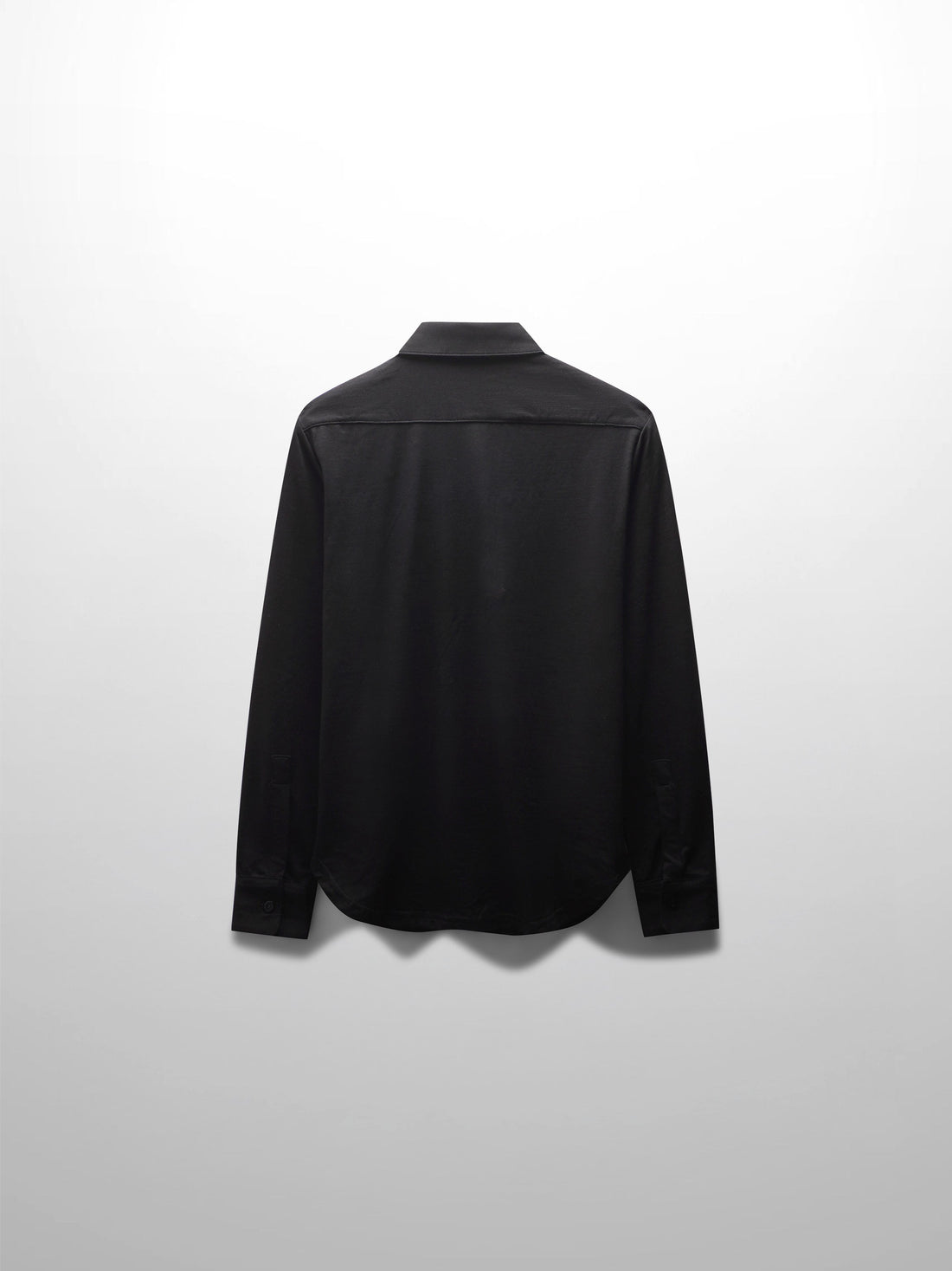 Button Down T-Shirt Blouse-Black