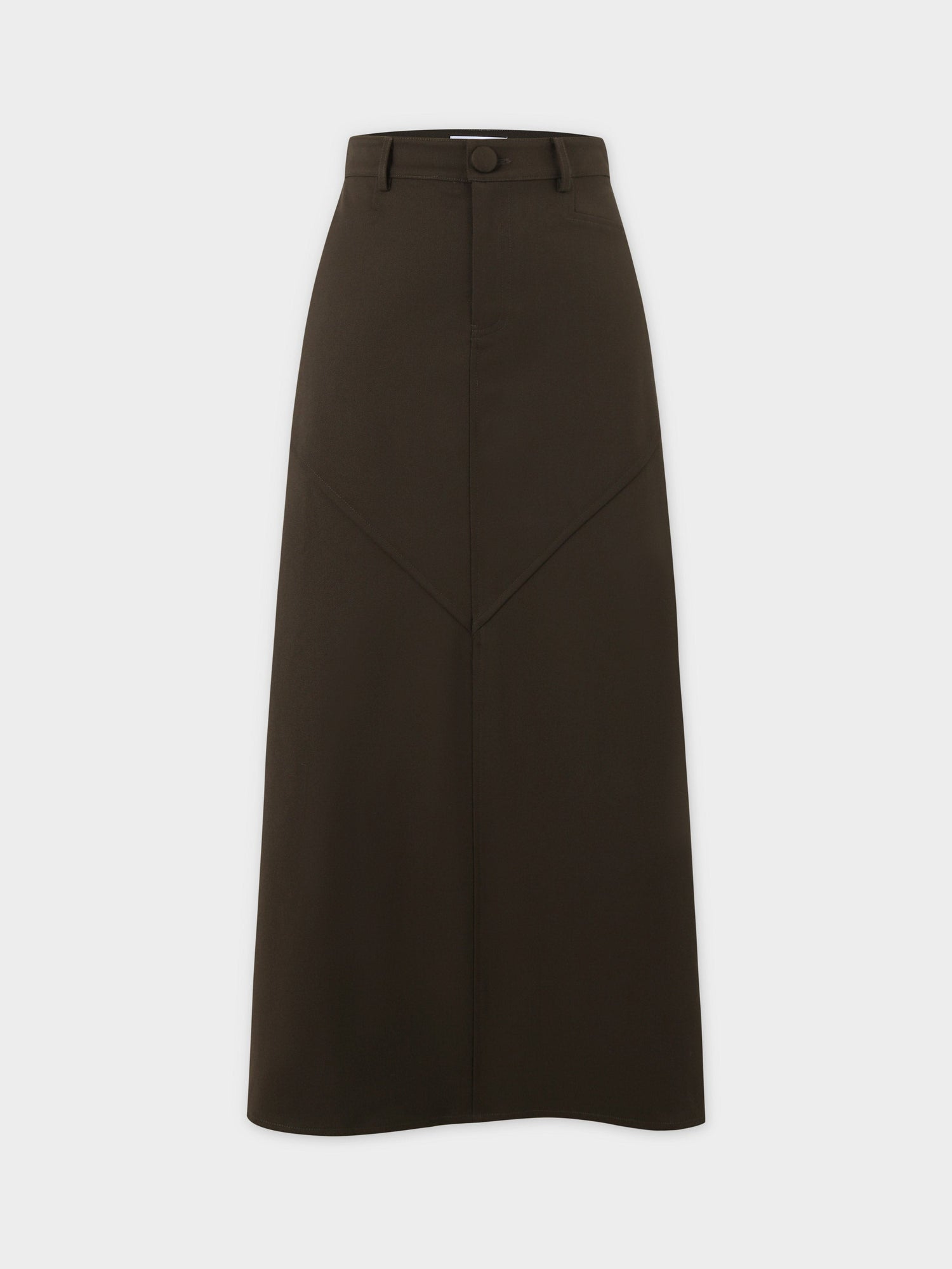 Deep V Skirt-Olive Green
