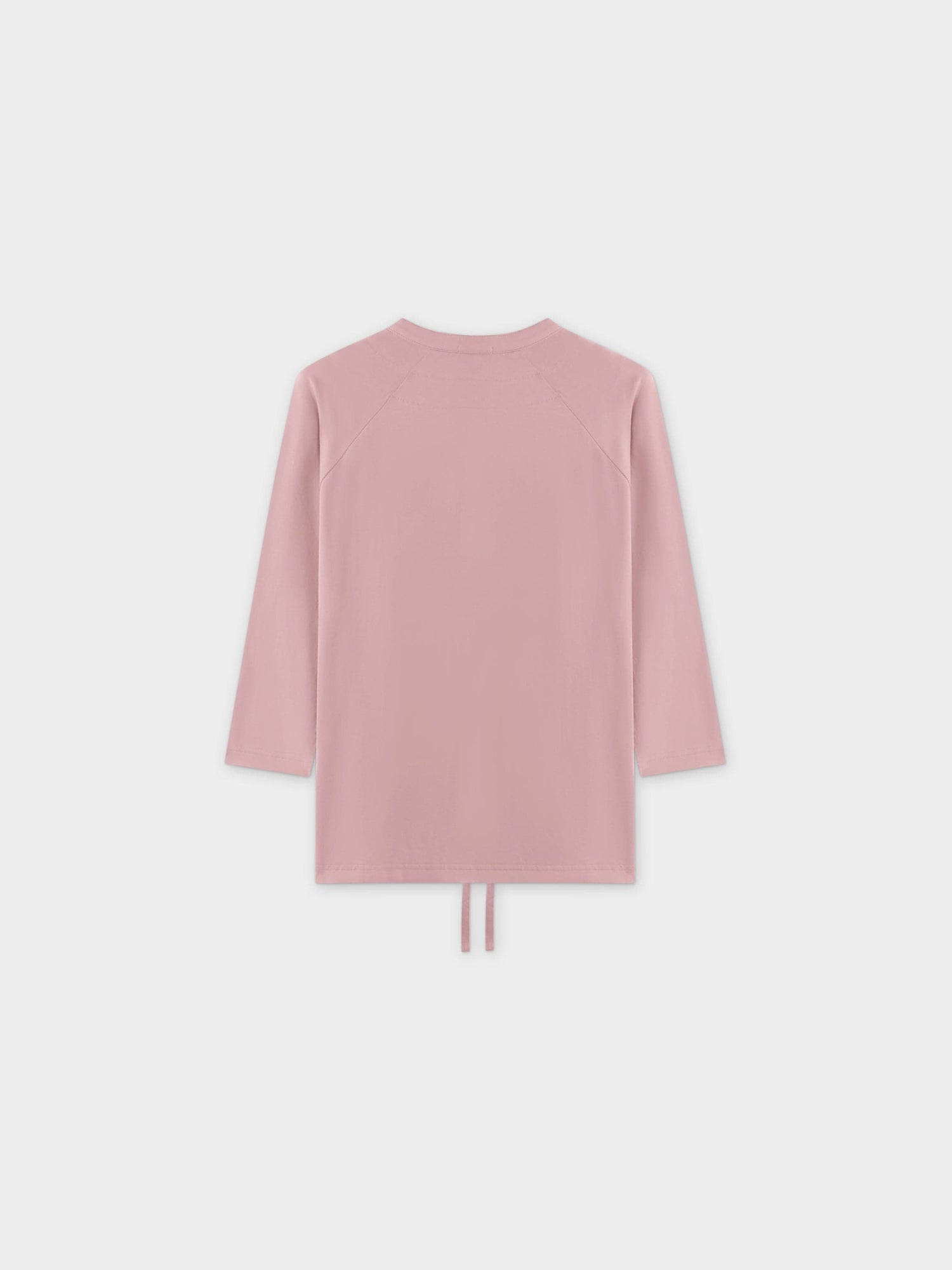 HENLEY DRAWSTRING TEE-PINK