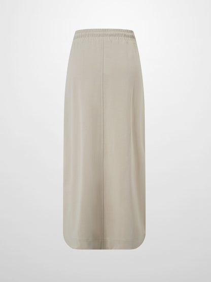 Drawstring Pocket T-Shirt Skirt-Stone