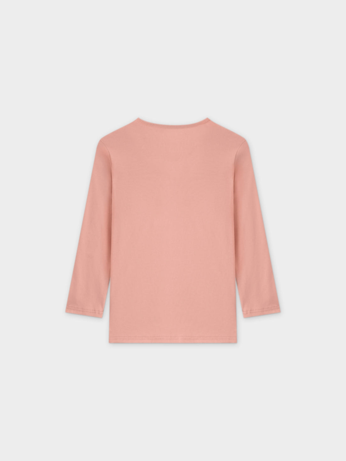 BASIC HIGH V TEE 3Q-PEACH