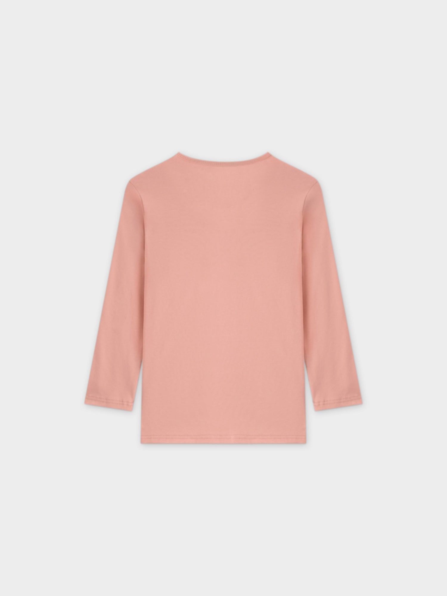 BASIC HIGH V TEE 3Q-PEACH