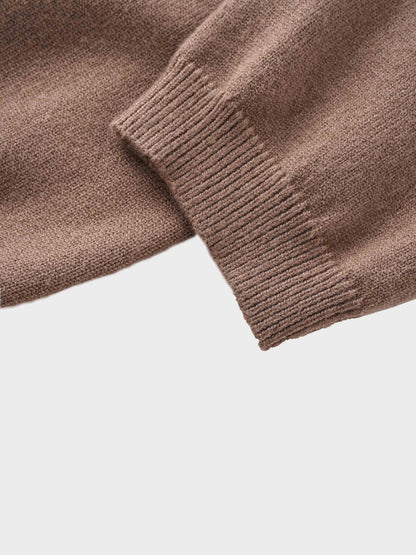 Embellished Cardigan Sweater-Mocha Mousse