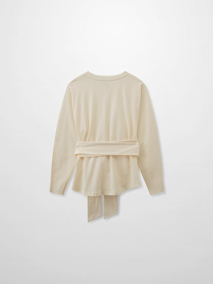 Tie Knot Tee-Cream