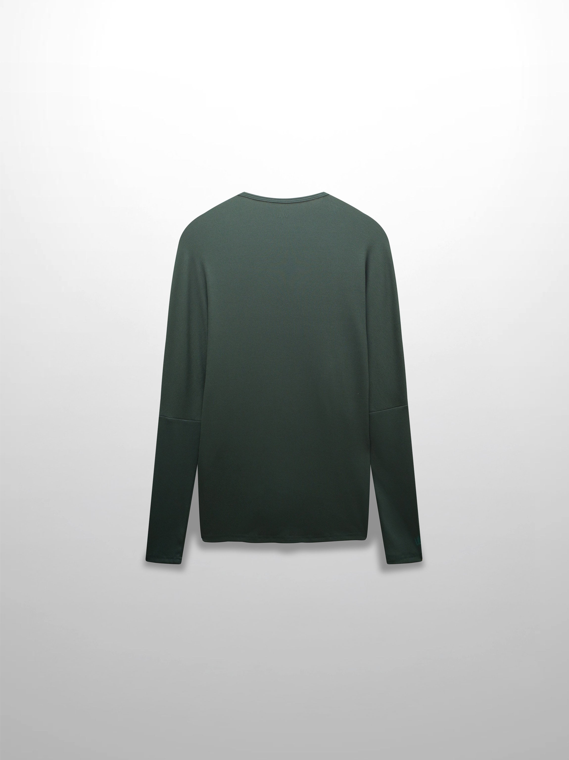 CREW RIBBED DOLMAN-EMERALD GREEN