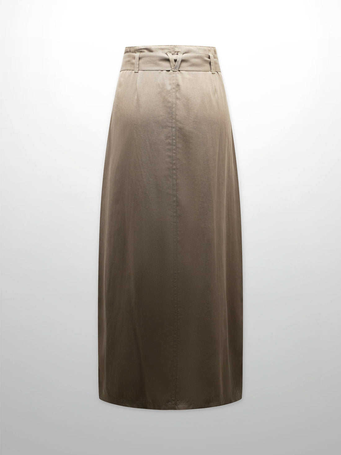 Contrast Pocket Skirt-Khaki