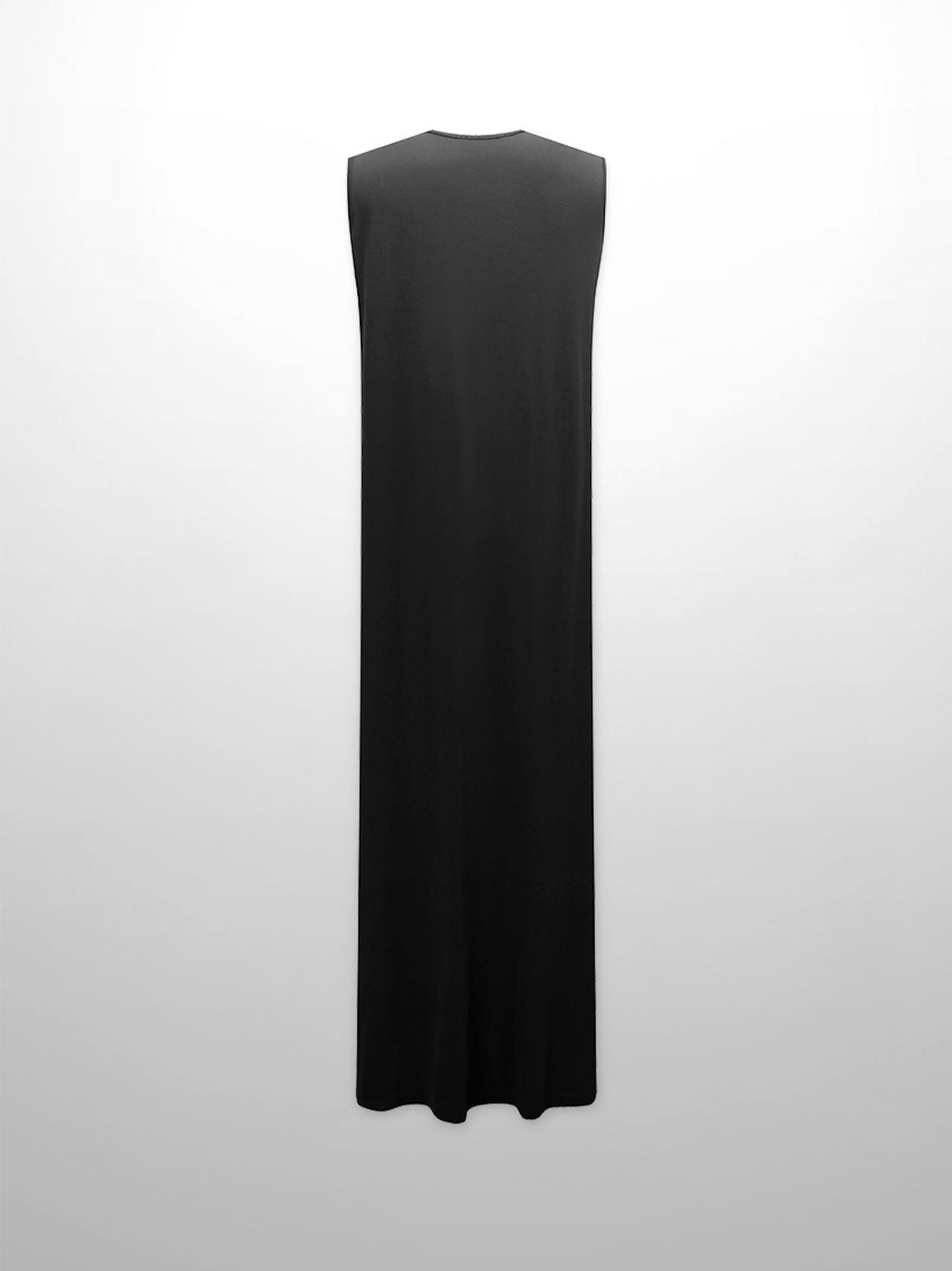Basic T-Shirt Slip Dress-Black