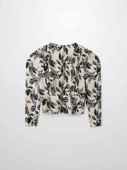 Vintage Blouson Top-Floral