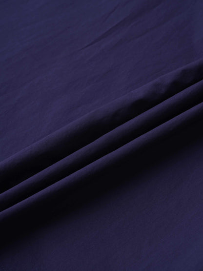 Yoke Ruffle Skirt-Navy