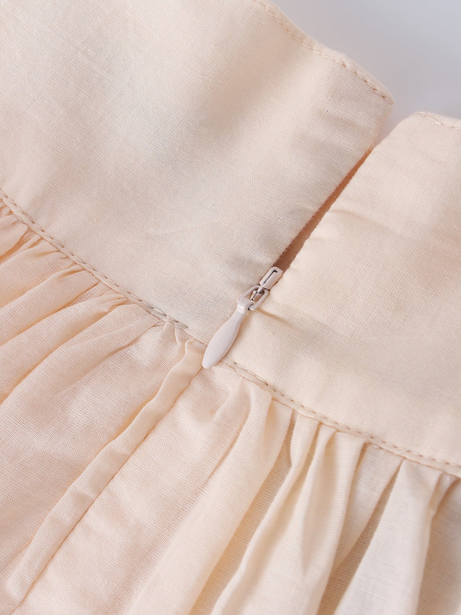 Eyelet Trimmed Skirt-Peach