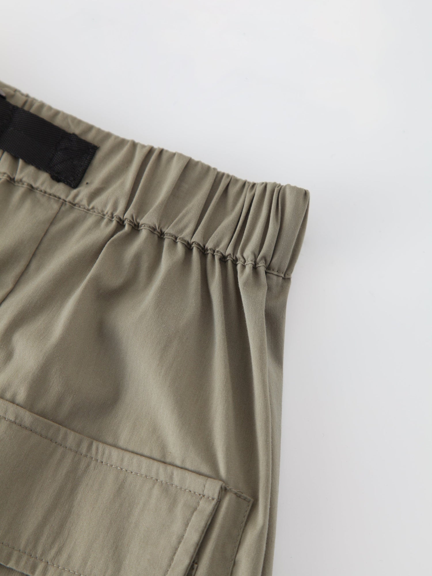 Buckle Cargo Skirt-Olive Green