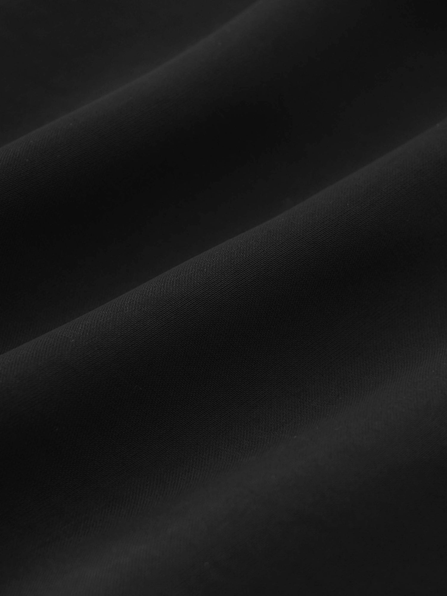 High/Low Faux Satin Crossover Top-Black