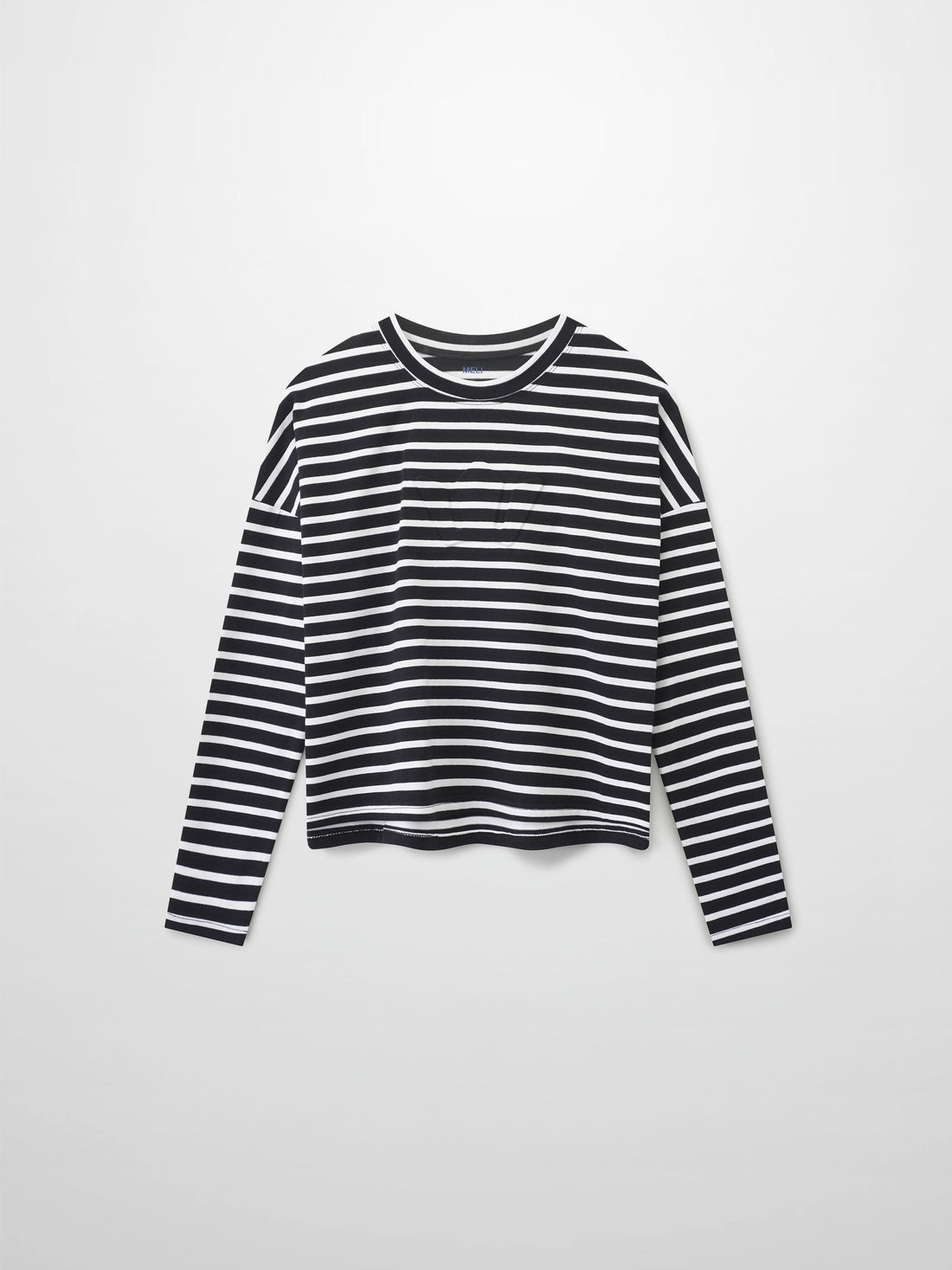 Crown Embossed T-Shirt-Black/White