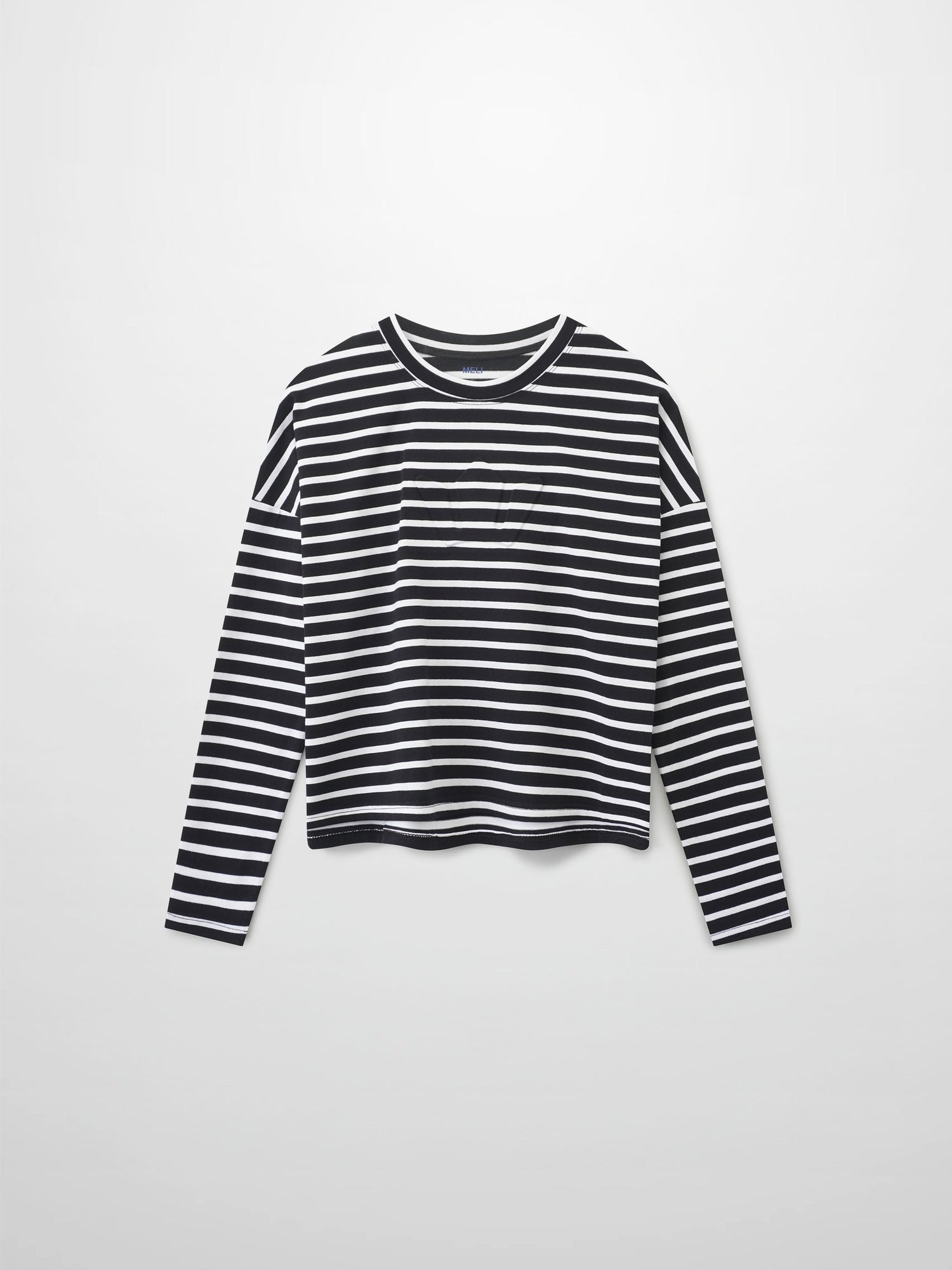 Crown Embossed T-Shirt-Black/White