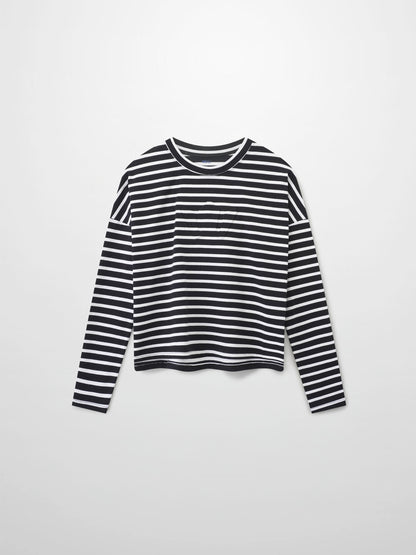 Crown Embossed T-Shirt-Black/White