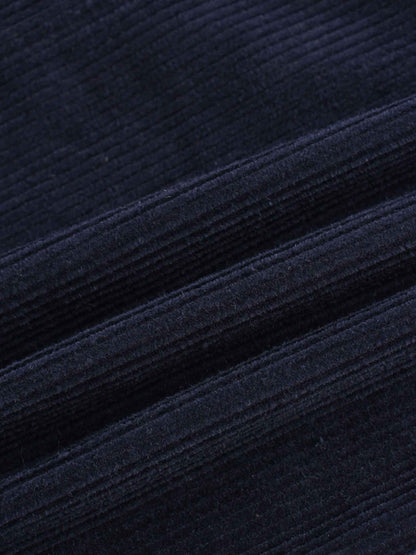 Straight Pocket Skirt-Navy