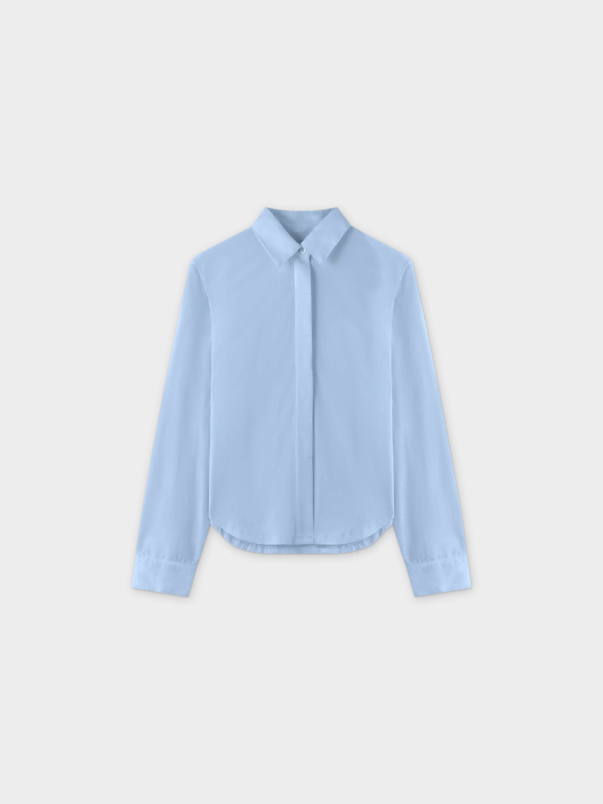 T-Shirt Blouse-Light Blue