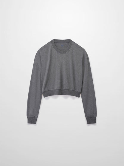 Cropped Tee-Grey
