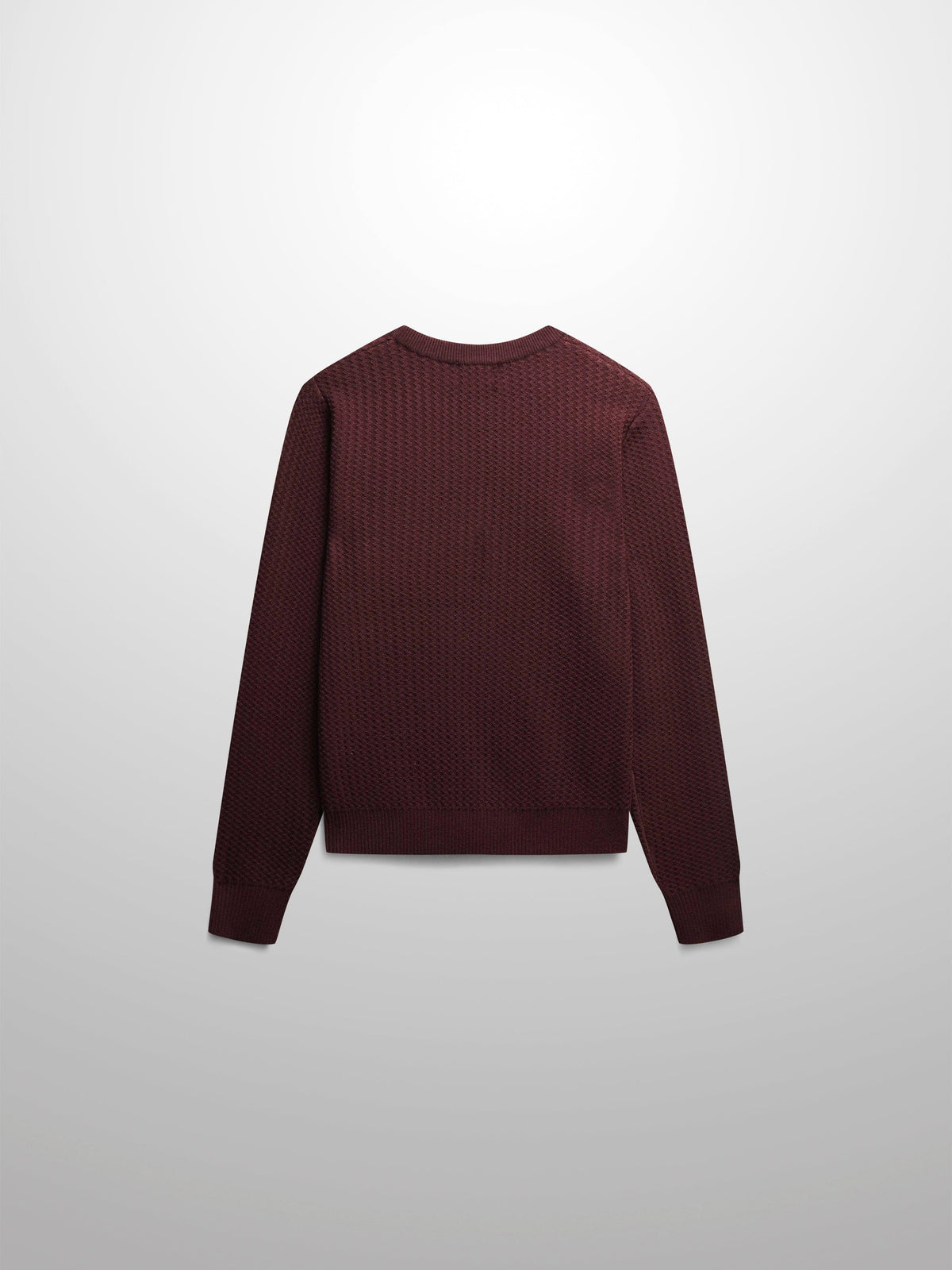 Waffle Wave Sweater- Solid Brown