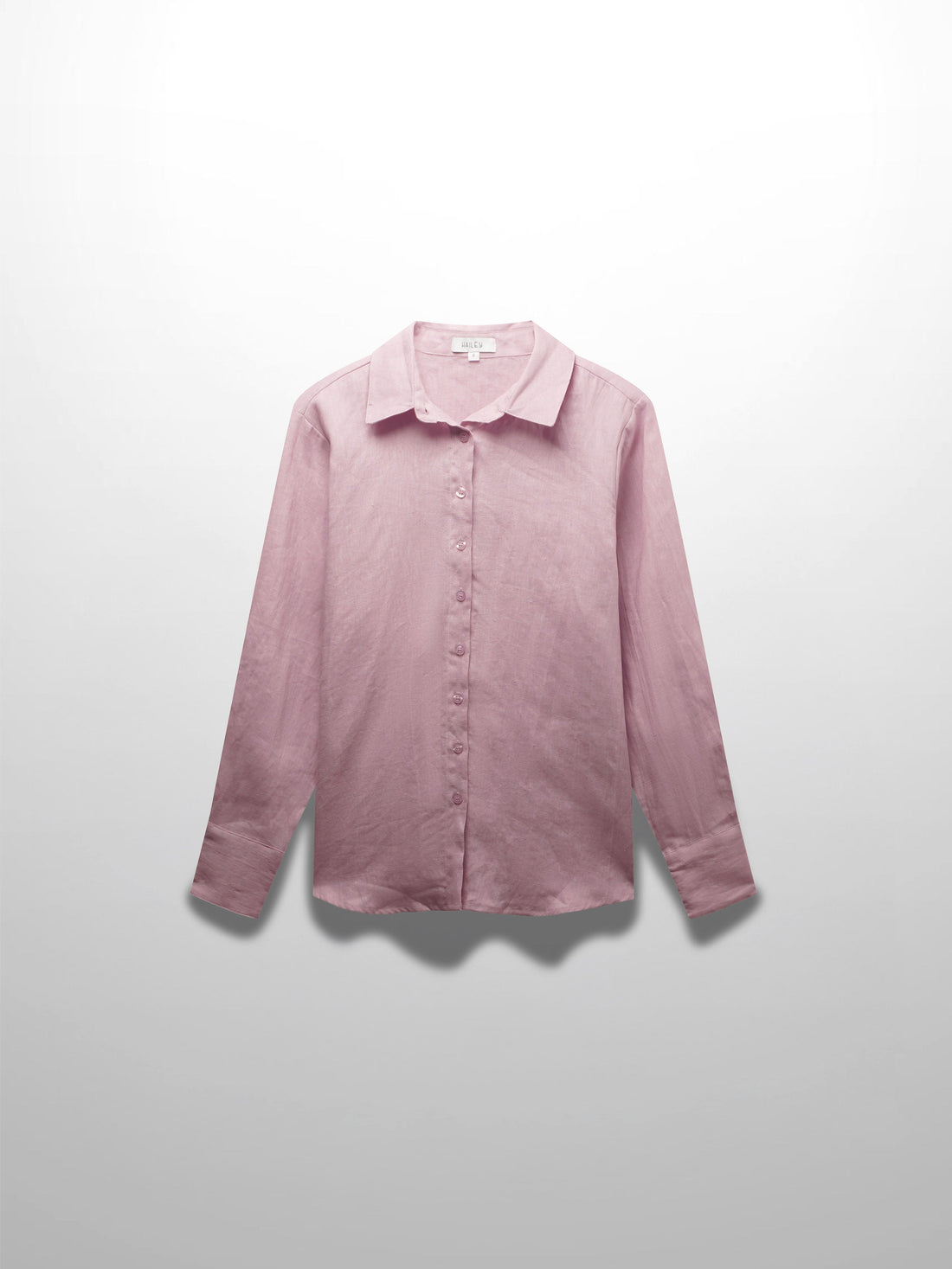 Linen Button Down Blouse-Blush
