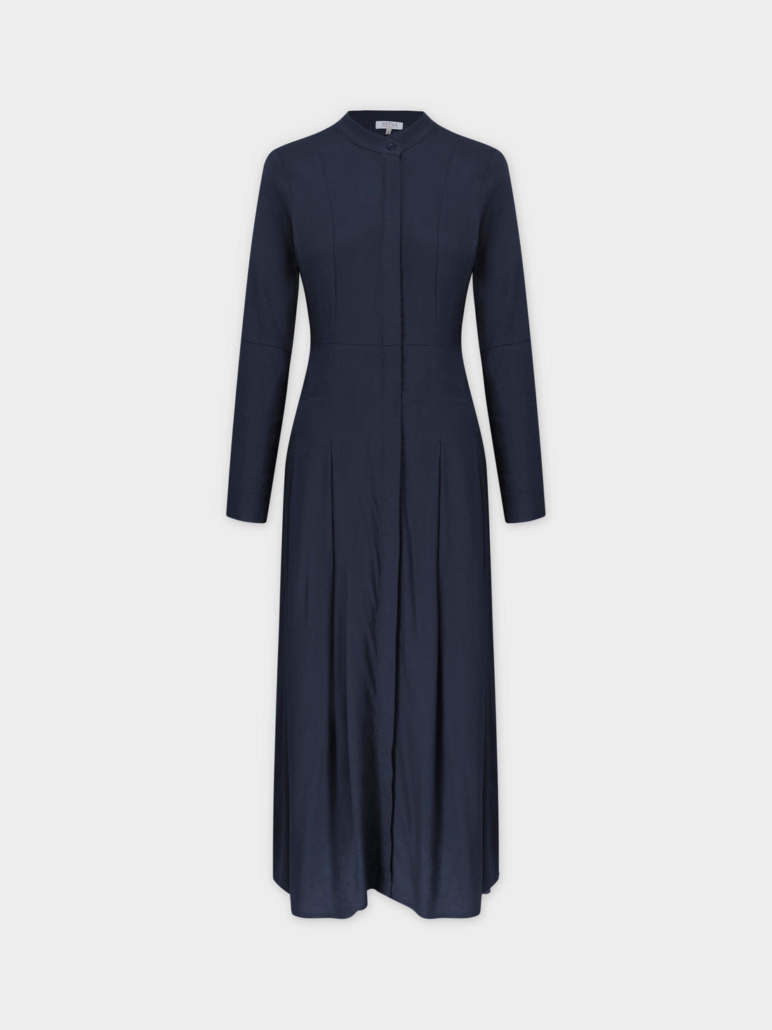 LINEN SHIRTDRESS-NAVY