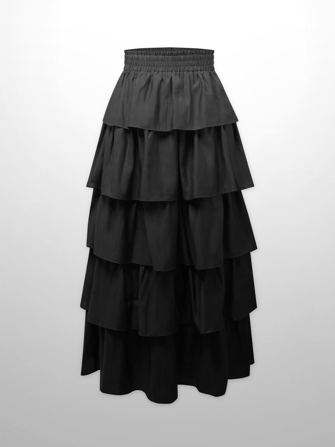 The Emme Layered Skirt-Black