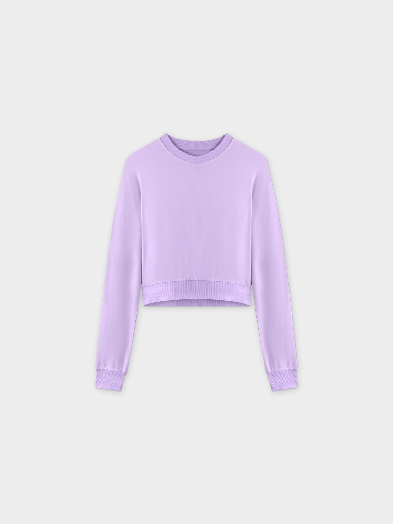 Cropped Tee-Lavender