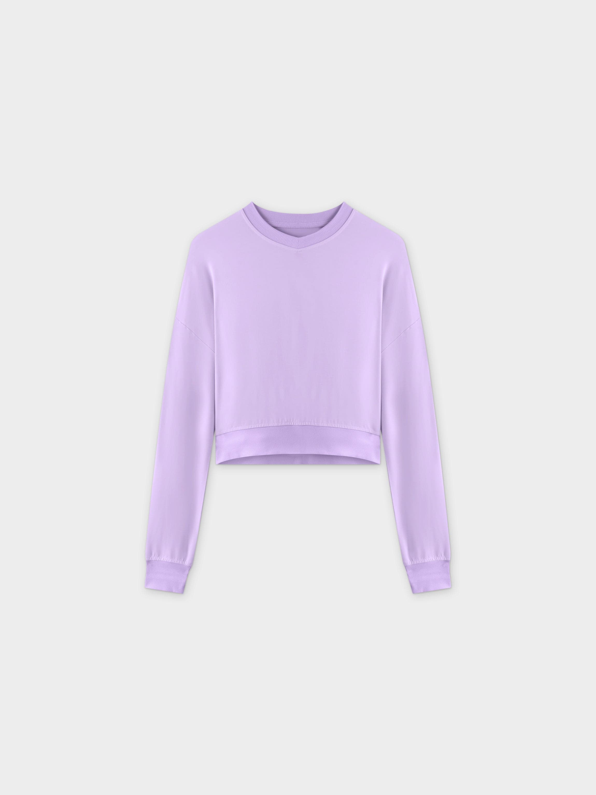 Cropped Tee-Lavender