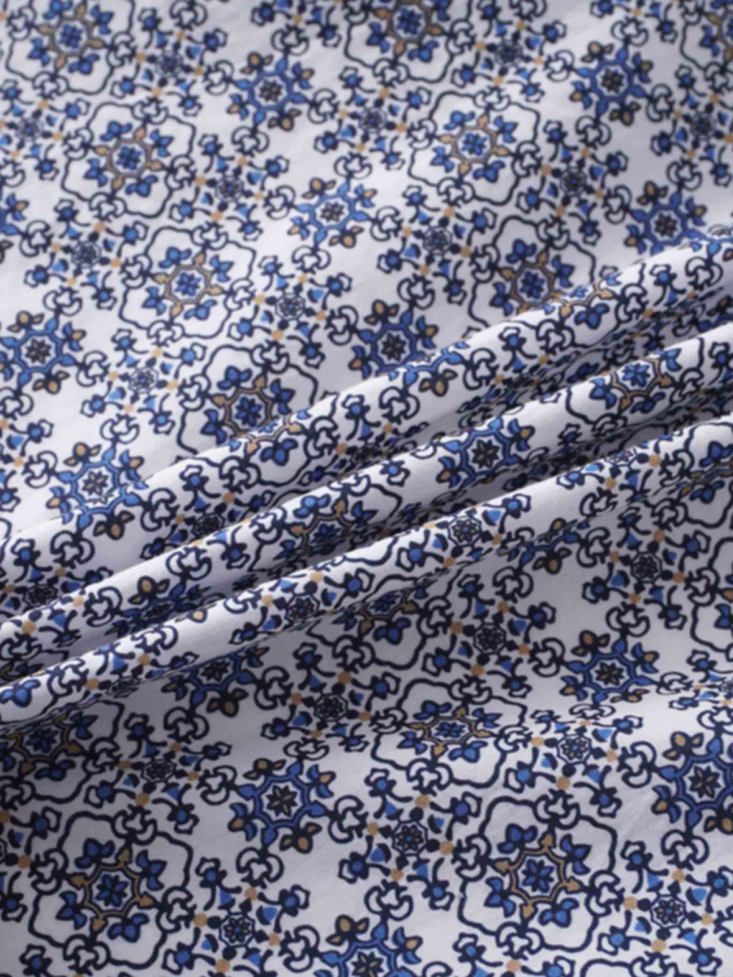 Puff Sleeve Blouse-Grecian Damask