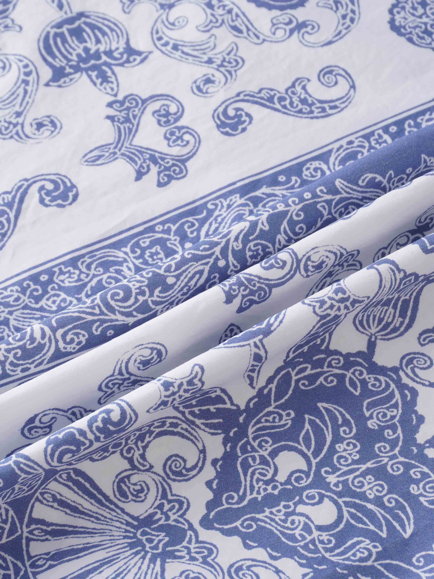 Royal Damask Dress-Blue