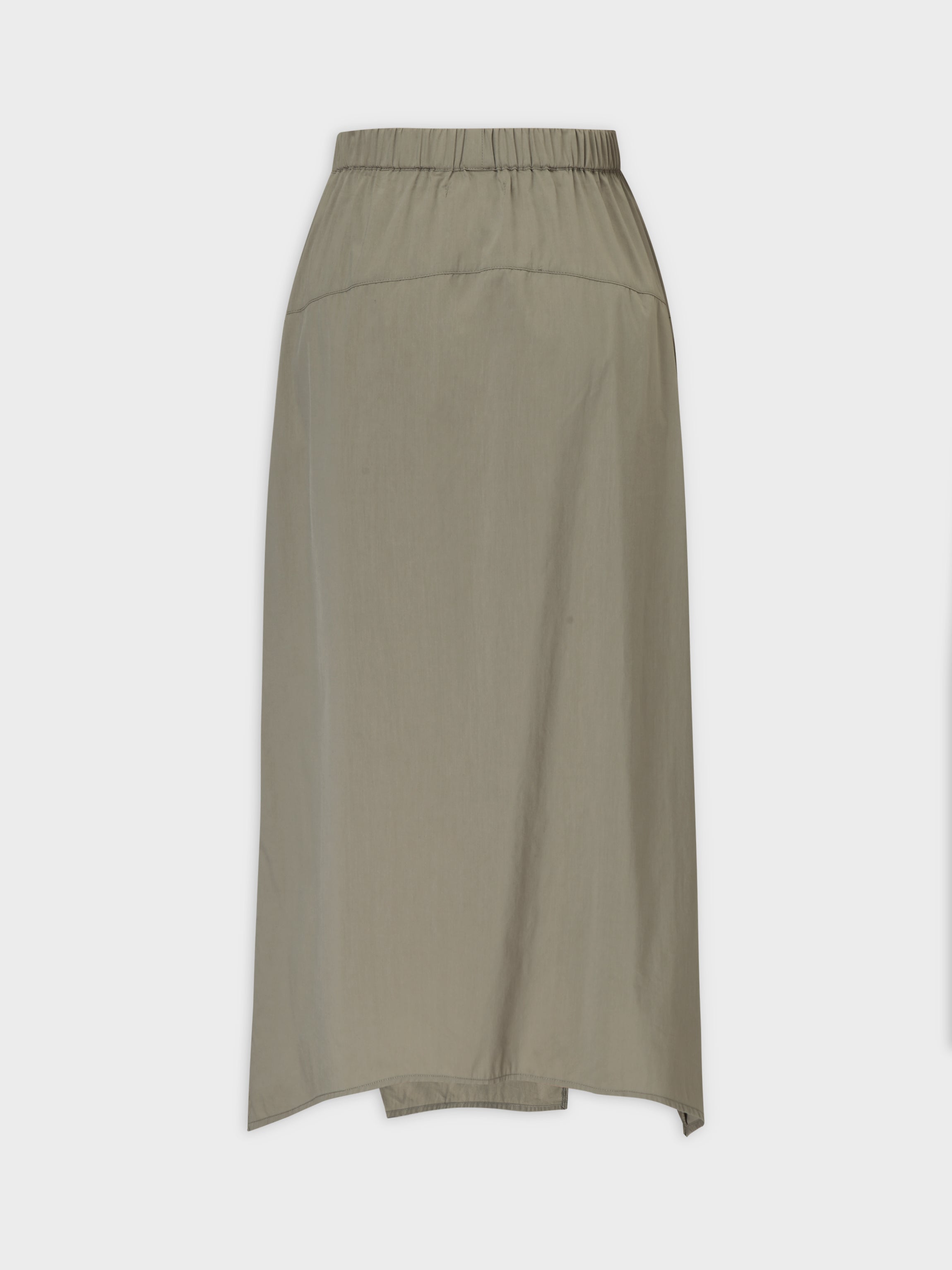 Buckle Cargo Skirt-Olive Green