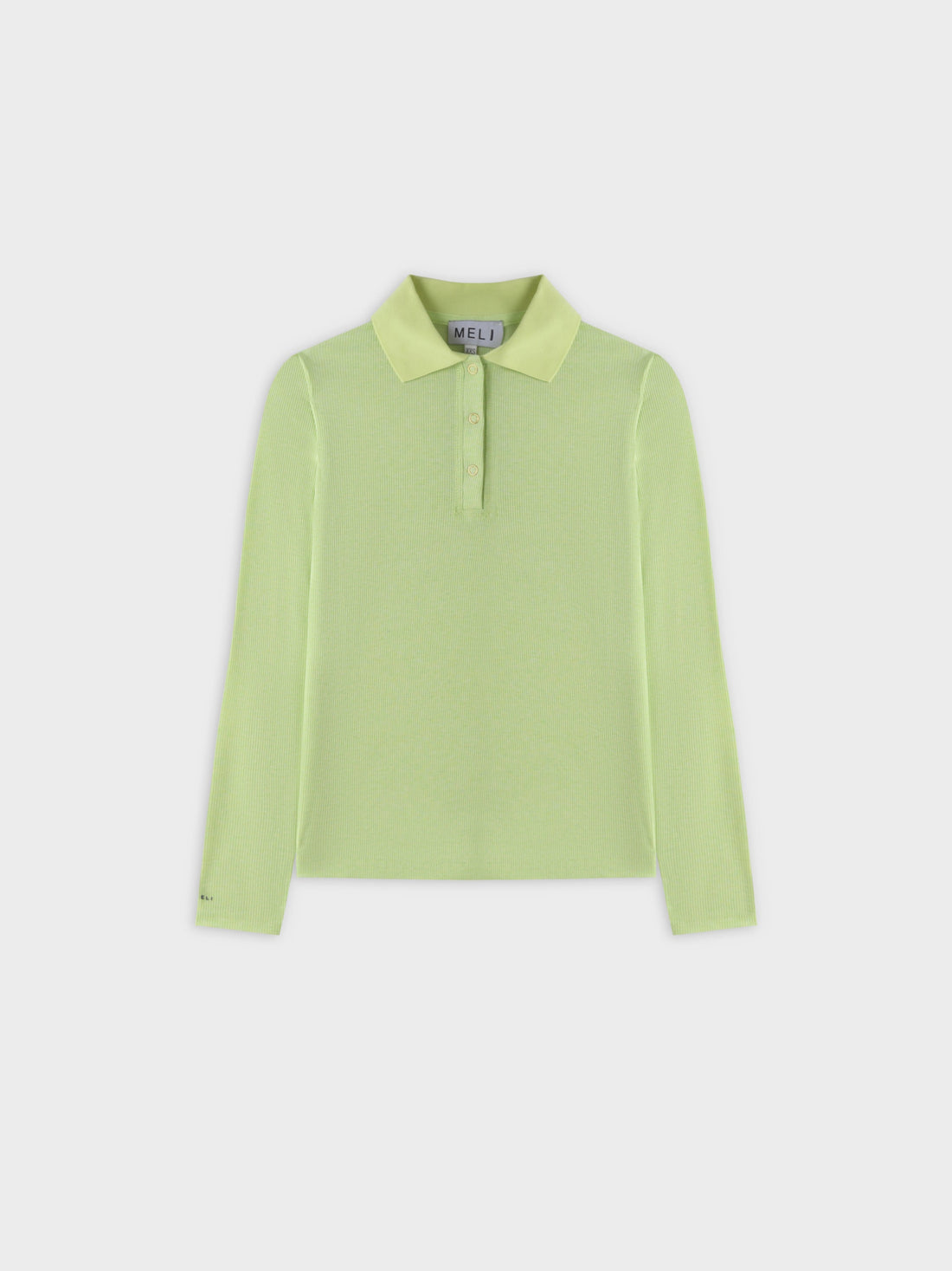 Ribbed Collar T-Shirt-Yellow