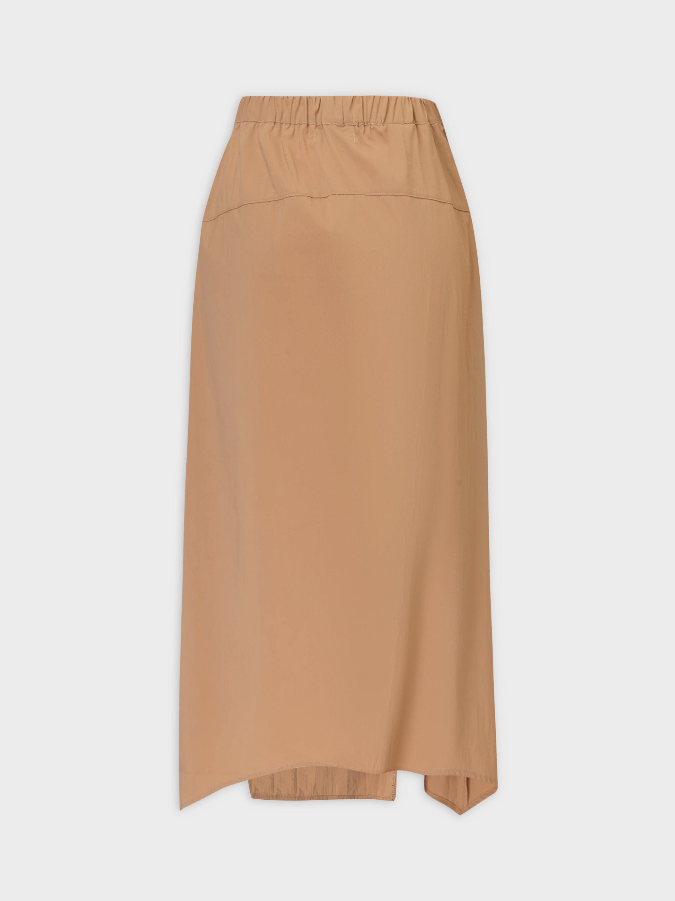 Buckle Cargo Skirt-Tan