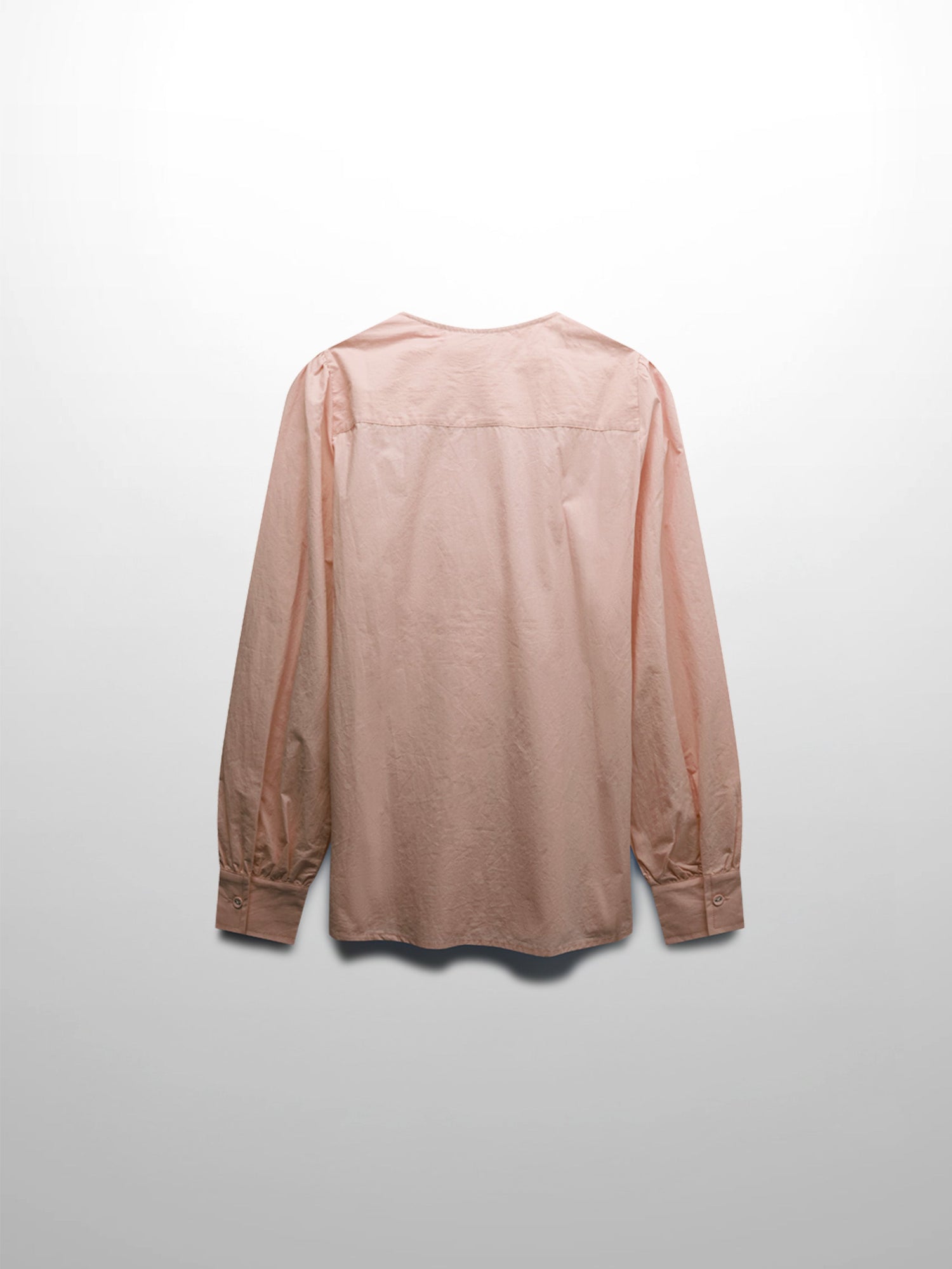Asymmetrical Ruffle Blouse-Rose Pink