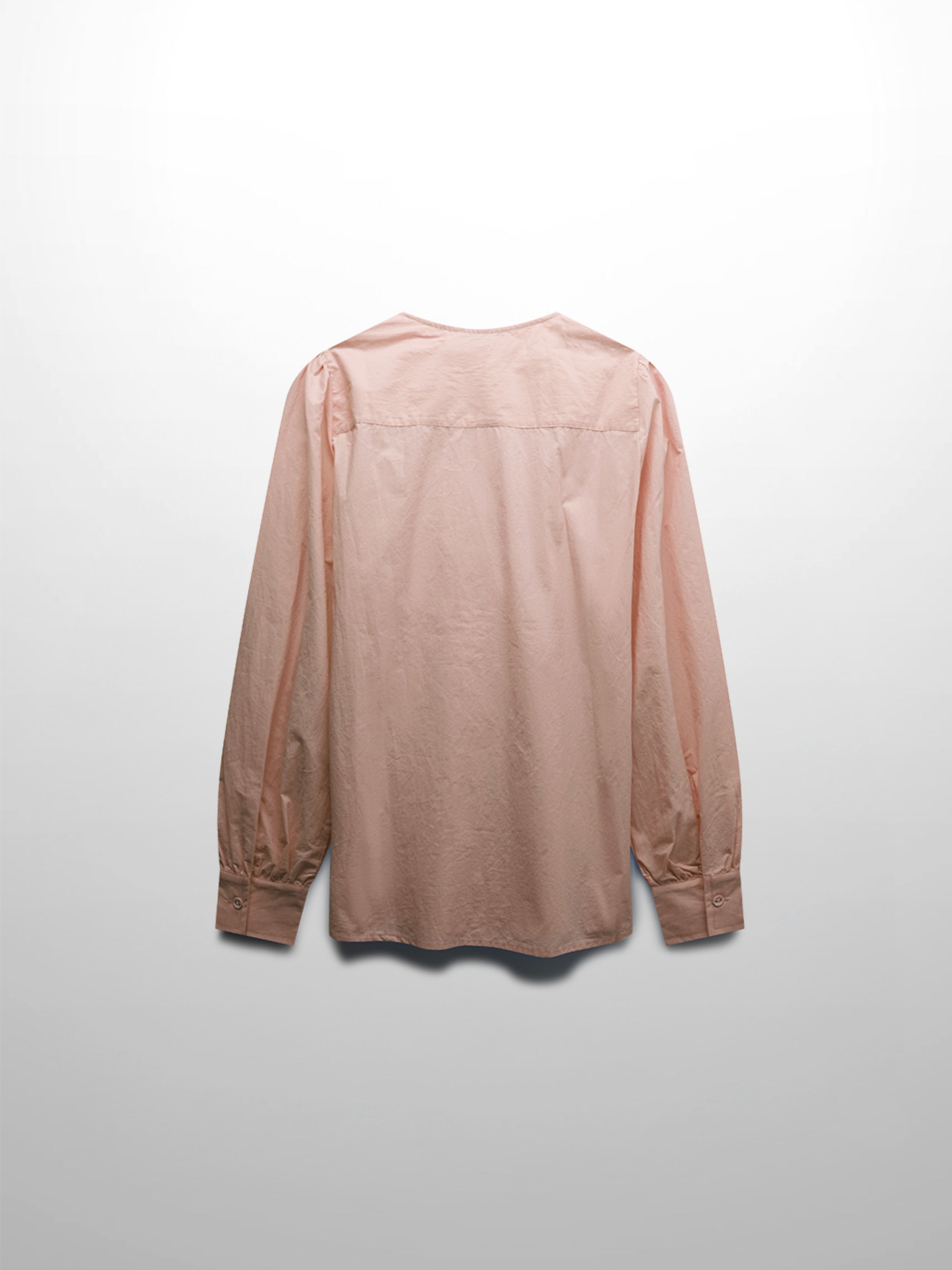 Asymmetrical Ruffle Blouse-Rose Pink