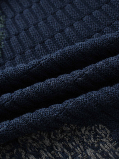 Golden Sun Sweater-Navy