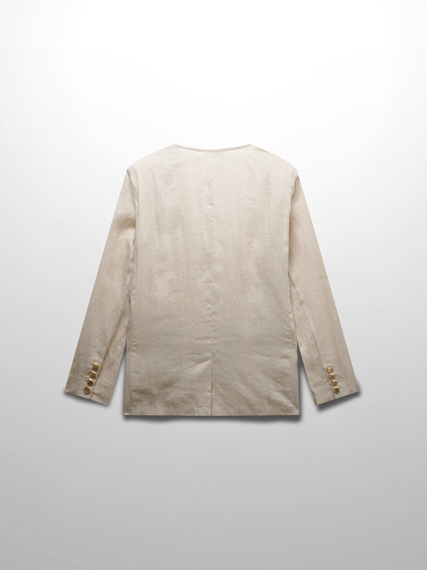 Linen Blazer-Ecru