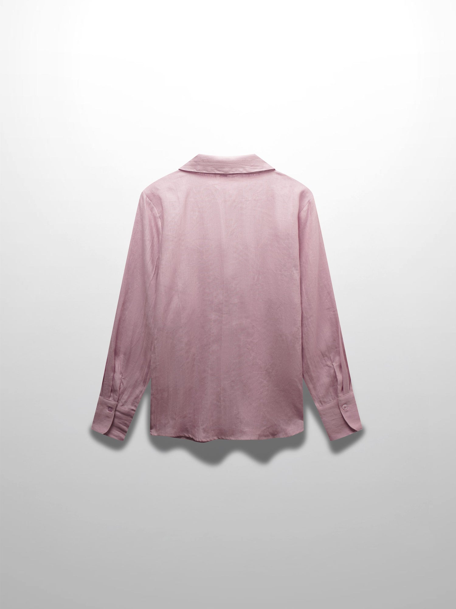 Linen Button Down Blouse-Blush