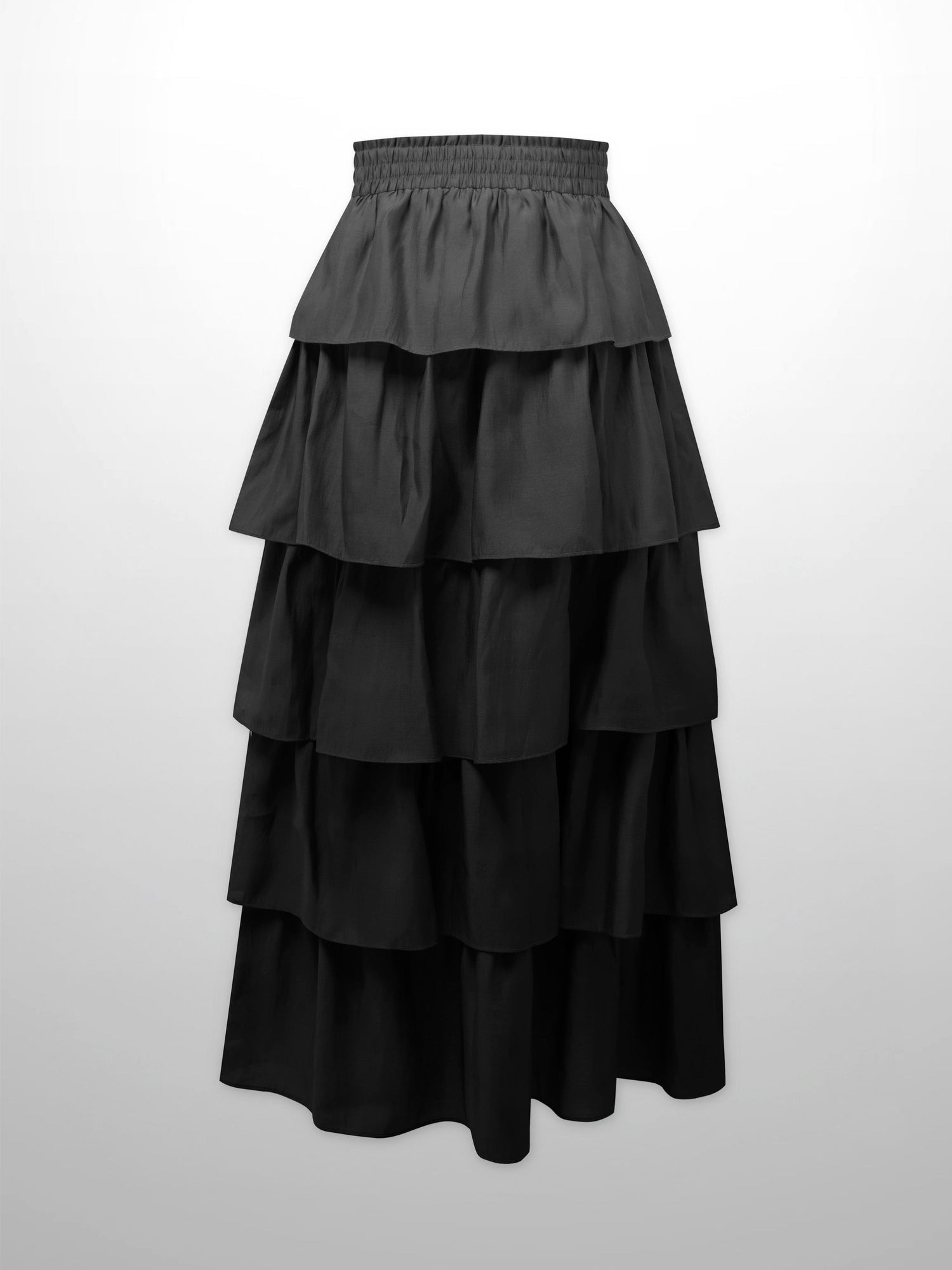 The Emme Layered Skirt-Black