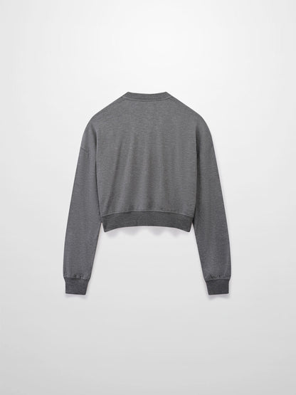 Cropped Tee-Grey