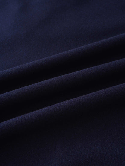 Fringe Circle Skirt-Navy